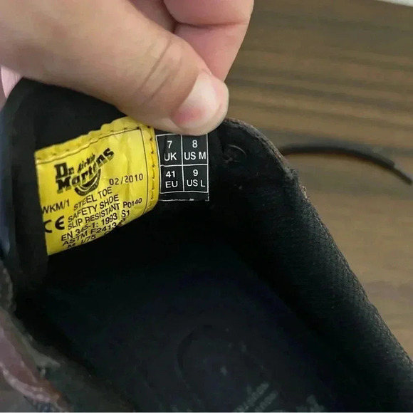 Doc Dr. Martens Anti Static Slip Resistant Industrial Steel Toe Shoe Size 8 - Picture 8 of 12